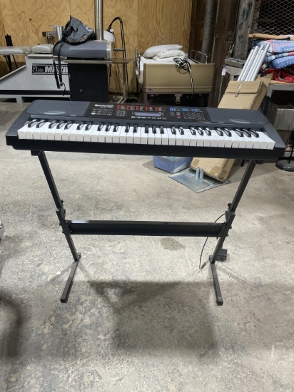 Electric keyboard on a stand