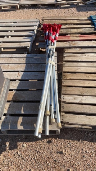 Lot of 10 spring loaded ZipWall Zip poles