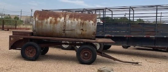 Fuel tank on Farm Trailer