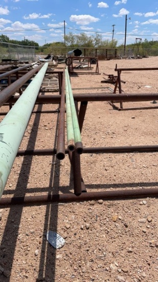 Lot of approx 56’ of 1” steel pipe