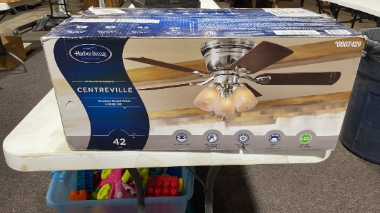 New 42” Harbor Breeze ceiling fan