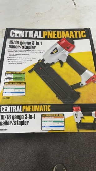 New Central Pneumatic 16/18ga 3-in-1