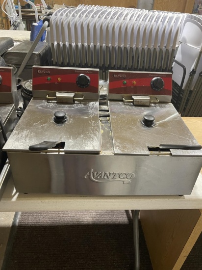 Double deep fryer