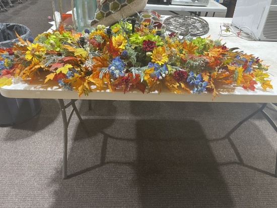 Large floral candle centerpiece