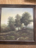 Large framed painting
