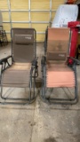 Lot of 2 outdoor lounge chairs