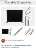 Portable pipe & Drape Backdrop Kit