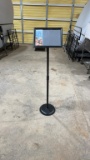 Pedestal sign holder