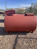 500 gal steel water storage tank
