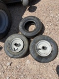 Lot of 3 lawnmower tires
