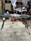 Folding miter saw table