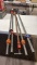 Lot of 5—4ft bar clamps