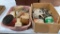 2 boxes of hinges & misc hardware