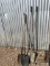 Lot of 4 shovels