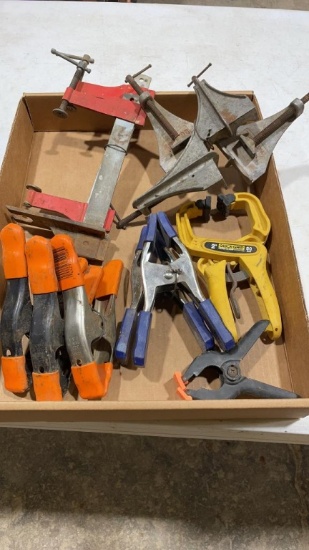 Box of hand clamps & corner clamps