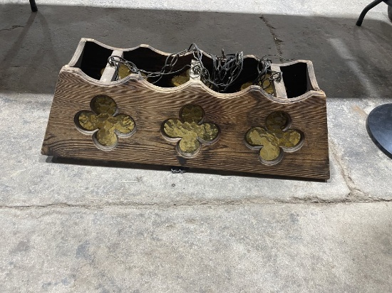 Wooden light fixture