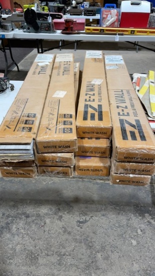 EZ Wall peel & press wall planks-white wash color