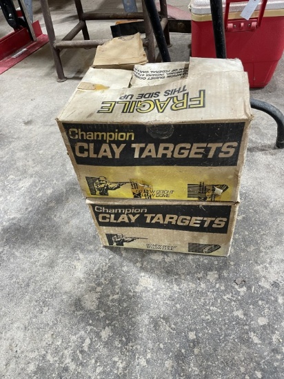 2 partial boxes of clay targets