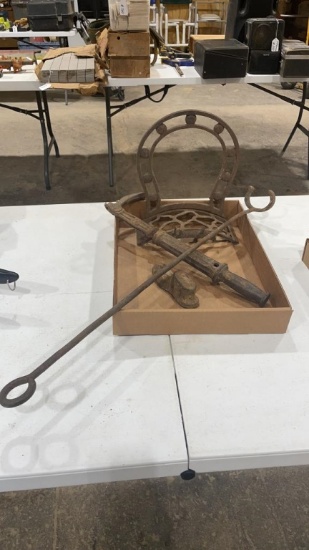 Lot of antique metal items
