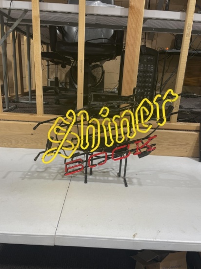 Shiner Bock neon signs-works