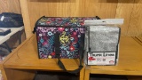 New 2 section folding tote w/insulated liner