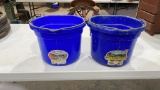 Lot of 2 flat back buckets