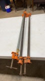 Lot of 3–3ft bar clamps