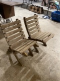Pair of wooden chairs