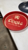 Coors metal serving tray