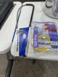 New toilet auger & 2 new coated SS gas connectors