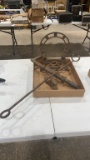 Lot of antique metal items