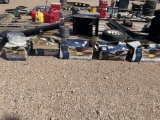 Lot of 5 misc used ceiling fans & light fixture