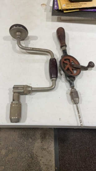 Antique hand drill & bit brace