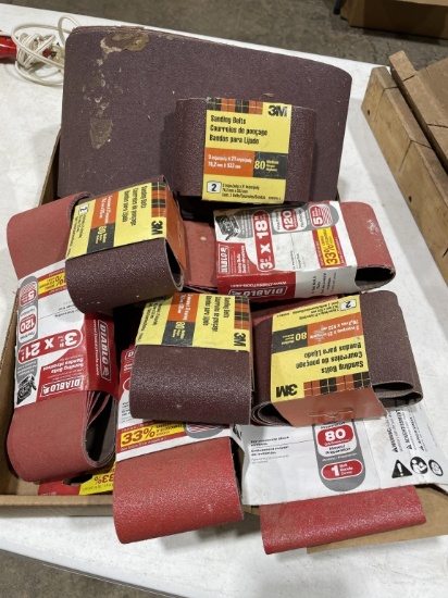 Lot of misc sanding belts
