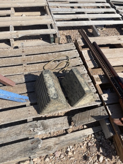 Pair of wheel chocks
