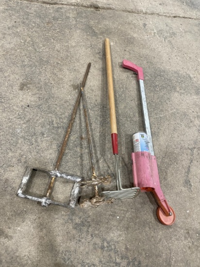 Lot of mud mixers & marking wand