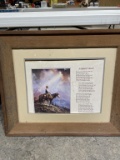 Framed “A Cowboy’s Prayer” print