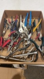 Box of misc pliers