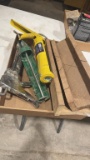 Caulk guns & miter boxes