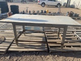 6ft x 3ft metal table