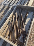 Lot of metal stakes