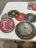 Lot of misc used saw blades