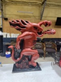 Fireball Whiskey fire breathing dragon display