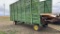Wooden Cotton Trailer w/ lumber