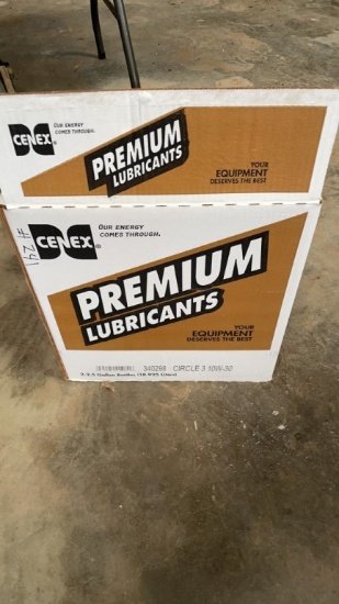 Case of Cenex Premium oil
