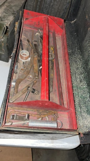 Toolbox of misc wrenches & punches