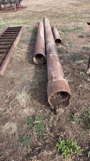 Lot of 8” steel pipe