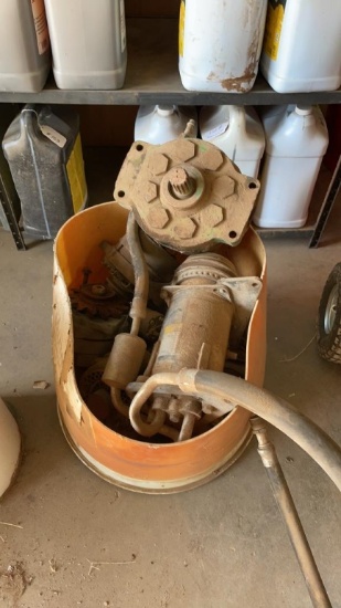 Lot of alternators, starters & pumps