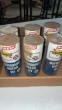 6 cans of outboard motor oil