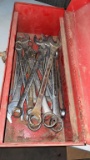 Toolbox of large combo wrenches